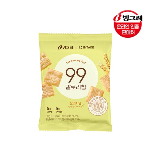 빙그레 99칼로리칩 오리지널, 30g, 10개 30g × 10개 섬네일