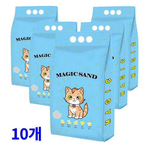 메디펫 매직 고양이 두부모래 가는입자, 10L, 10개, 라벤더향