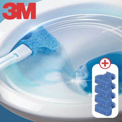 3M 크린스틱 핸들+리필 4p – 탁월한 세정력으로 변기와 욕실을 깔끔하게!