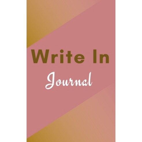 Write In Journal (Pastel Brown Abstract Cover Art) Paperback, Blurb