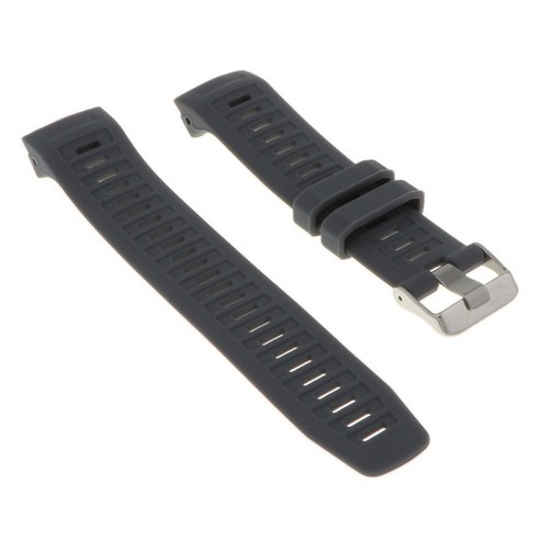실리콘 손목 밴드 스포츠웨어 스트랩 버클 스마트 팔찌 벨트, 그레이, 135x22mm, TPE