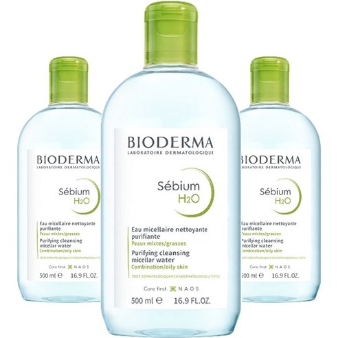 바이오더마 세비엄 H2O, 500ml, 3개