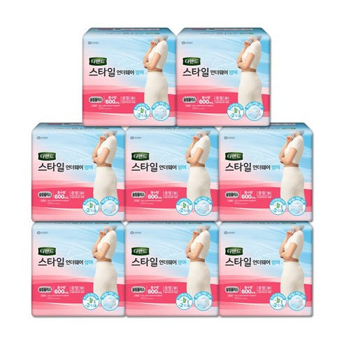 DEPEND 여성용 스타일 팬티 언더웨어 썸머 슬림플러스 여름용 성인 기저귀 9매x8팩, 9개입, 8개