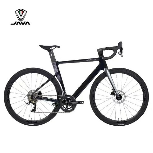 JAVA 로드 자전거 알루미늄 바이크 레이싱 유압식 브레이크, Black-16-Speed