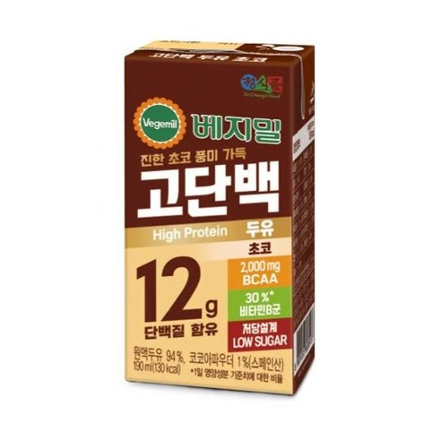베지밀 고단백 두유 초코