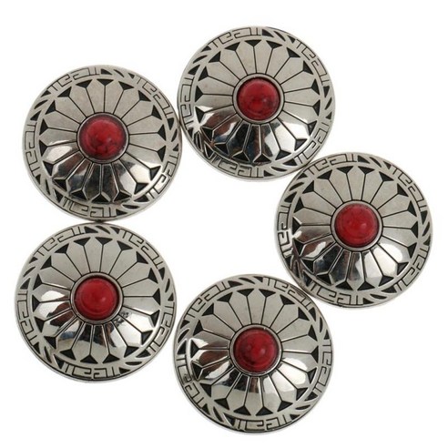 5x 무봉제 금속 금속 아일렛 버튼 버튼 패스너 30mm, 2, 철, 청바지 단추