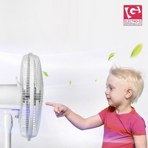 GEF-14F PLUS 촘촘한 안전망 5엽 14인치 선풍기