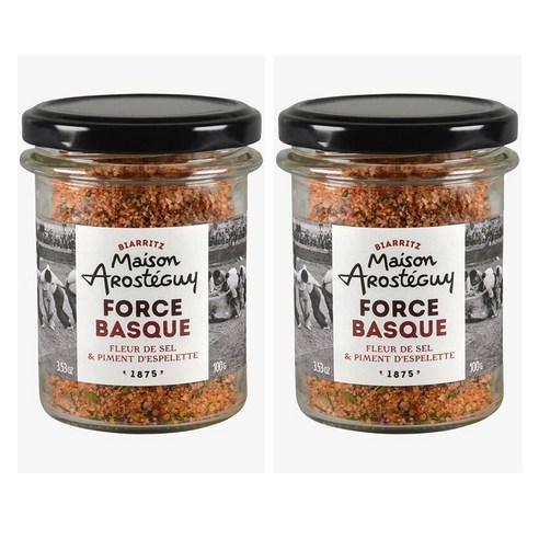 메종아로스테가이 향신료 플뢰르드셀 에스페렛 페퍼 100g x2개 Maison Arosteguy, 2개