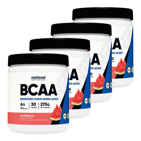 BCAA 파우더 30회분 수박맛 4병, 4개