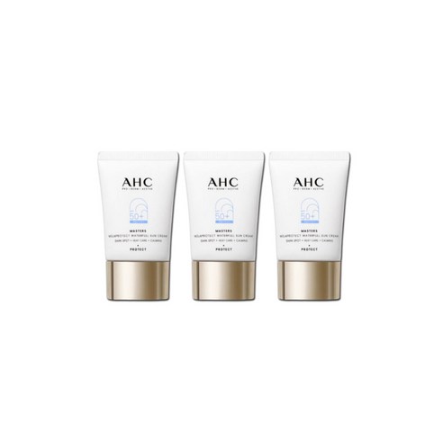 AHC 마스터즈 멜라 프로텍트 워터풀 선크림 40ml x3 박세리 선크림미백주름개선, 3개