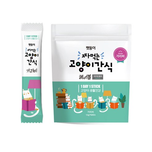 펫둥이 짜먹는 고양이 간식, 가리비, 720g, 1개