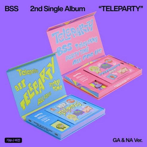 [포켓더스타]세븐틴 부석순 싱글 2집 앨범 텔레파티 SEVENTEEN TELEPARTY(특전 도무송 증정), NA ver(블루)