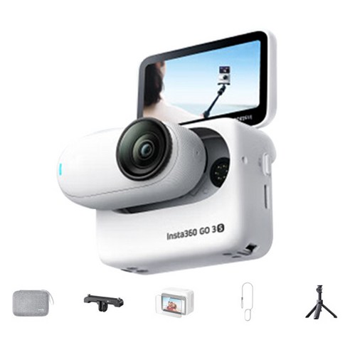 인스타360 고 3S 4K 액션캠 올라운드 세트 128G, 스마트 화이트