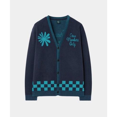 크루멤버스온리 CREW MEMBERS ONLY SUN SEA CARDIGAN NAVY