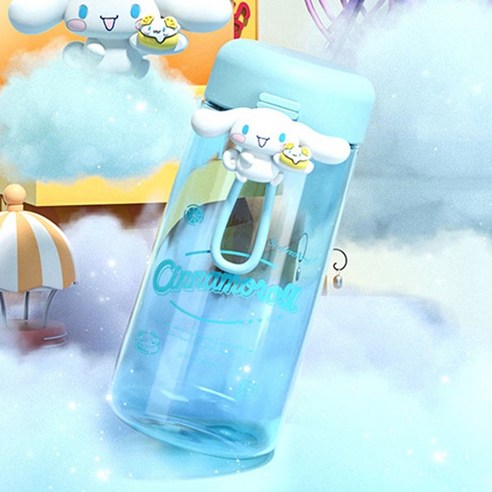 산리오 시나모롤 에머랄드 트라이탄 물통 2P, 350ml, 2개