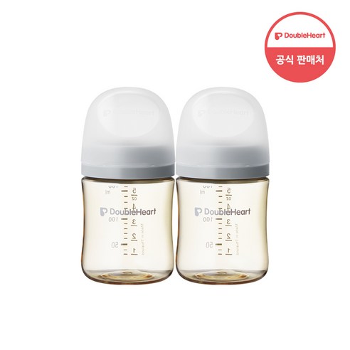 더블하트 모유실감 3세대 트윈팩 240ml 블루밍가든, PPSU 오후의베이지, 160ml, 2개