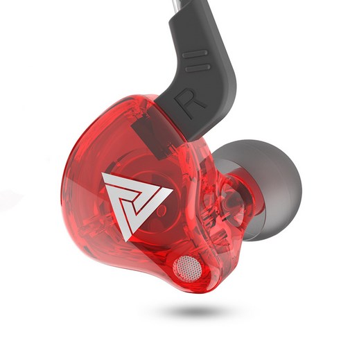 dodocool QKZ AK6 스포츠 이어폰 인이어 유선 제어 휴대전화 헤드셋(밀 중저음 포함), 빨간색
