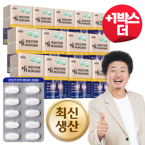 MSM 관절 식이 유황 영양제 엠에스엠 2000, 3개, 30회분