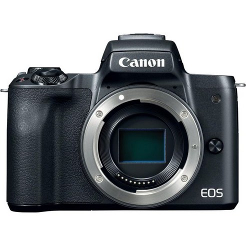 Canon 캐논 미러리스 카메라 본체 EOS M50 4K 비디오 24.1메가픽셀 APS-C CMOS 센서 블랙 리퍼