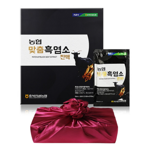 충북인삼농협 맞춤 흑염소진액 30포 + 쇼핑백, 2100ml, 1세트