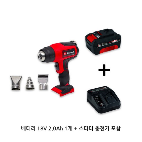 아인헬 낙엽청소기 VENTURRO 18/210 송풍기 블로워 낙엽흡입기, 1개 12 독일 아인헬 충전 무선 히팅건 소형 미니 열풍기 핫건 히트건 충전식 2Ah / 4Ah 택1, 충전열풍기TE-HA18(2.0Ah 배터리+충전기), 1개