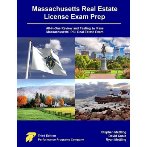 (영문도서) Massachusetts Real Estate License Exam Prep: All-in-One Testing and Testing to Pass Massachus... Paperback, Performance Programs Compan..., English, 9781955919746