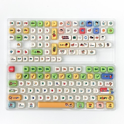 짱구 키보드 키캡, 다채로운 파스텔의 매력