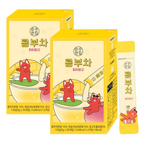 순수한집 콤부차 피치망고 30p, 5g, 30개입, 2개
