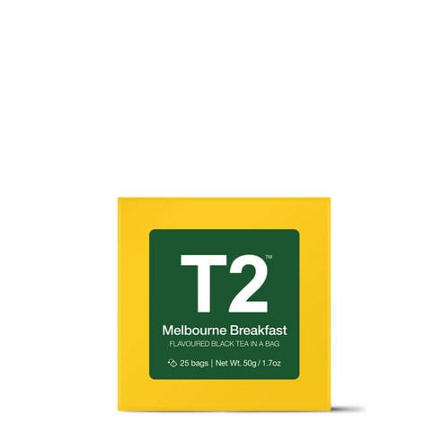 T2 멜버른 블랙퍼스트 티백 박스 25개입(홍차)