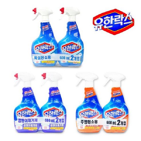 유한양행 유한락스 곰팡이제거제 600mlx6개, 6개, 600ml