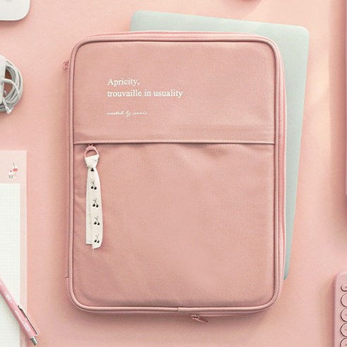 IC 귀여운 아이패드 노트북 핑크색 멀티파우치 13인치 갤럭시탭S7 플러스 LG그램 맥북에어 맥북프로용