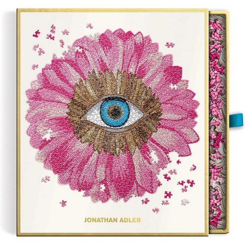 조나단 애들러 Jonathan Adler Petals 750 Piece Shaped Puzzle Galison Featuring Iconic Art