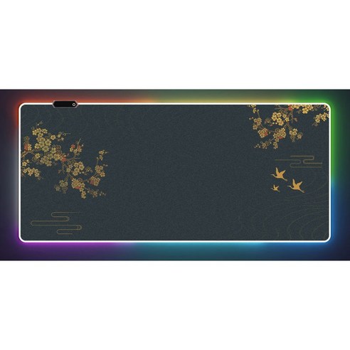 Literally sell 백라이트 패턴 마우스 패드 7가지 색상 네 가지 모드 손목을 보호하기 위해 두꺼워지고 미끄럼 방지 및 내마모성 게이밍마우스패드, 5