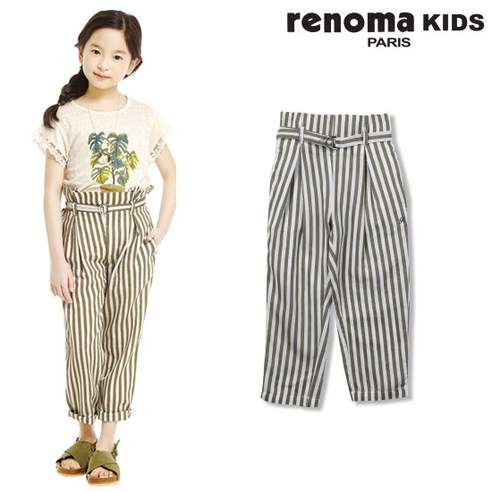 레노마키즈 레노마키즈 여아 카키ST항아리팬츠_R1922P240