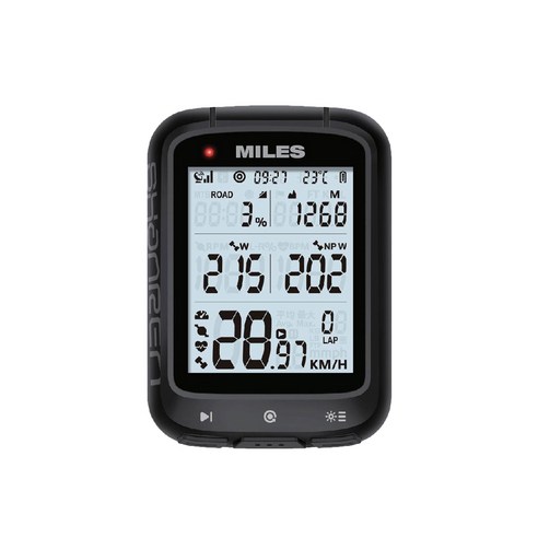 샨렌 마일즈 GPS 자전거 속도계 가민 마운트 호환 파워미터 케이던스 지원, 단일제품
