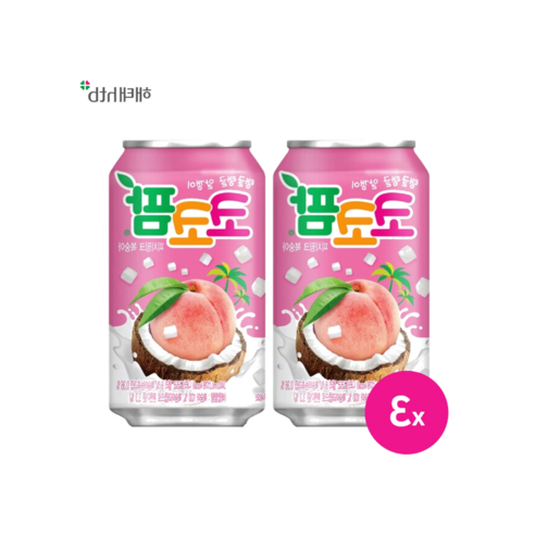 코코팜 피치핑크 복숭아 340ml x 3입 뚱캔 썬키스트 해태음료 사과 당근 토마토 유기농레몬 주스, 3개