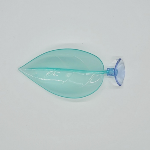 크레스티드 게코 도마뱀 백업 인조 나뭇잎 짧은타입, 1개, 민트