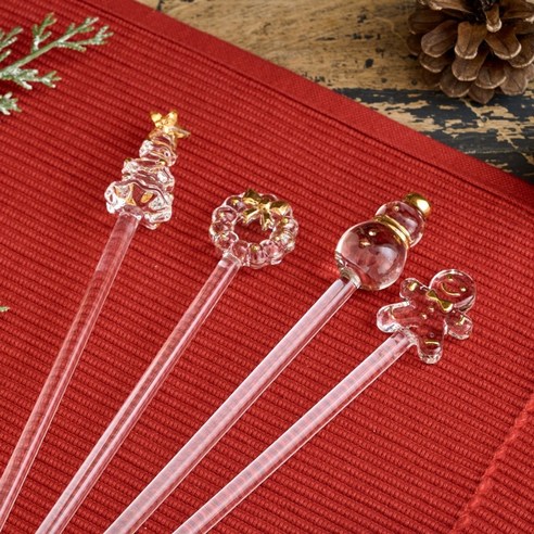 크리스마스의 설렘을 담은 [모던하우스] 진저브레드 골드 유리 머들러 스틱으로 특별한 날을 더욱 특별하게!