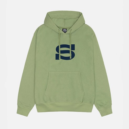 스투시  국내배송 스투시 레터맨 후드 모스 Stussy Letterman Hoodie 4컬러