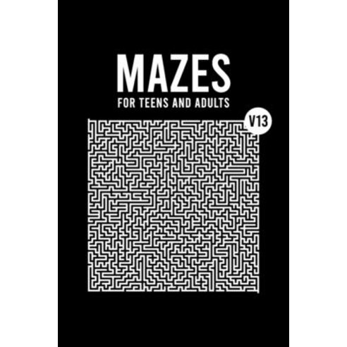 Mazes for Teens and Adults: 50 Hard Labyrinth Puzzles with Solutions Easy to Read & Stress Relief a... Paperback, Independently Published, English, 9798711008545