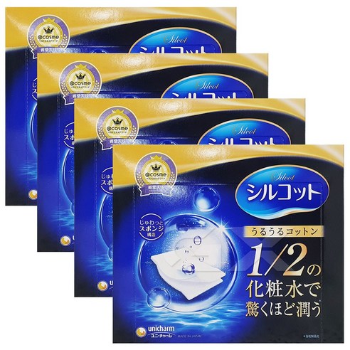 우루우루 화장솜, 40매, 4개