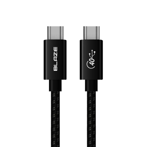 USB4 케이블 40Gbps GEN3 동축 Coaxial 케이블 C TO C 초고속케이블 100W 썬더볼트3 4, 50cm