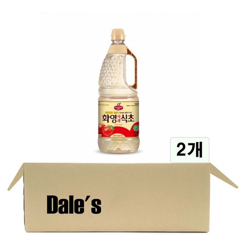 데일즈기획 쉐프원 화영 사과식초, 1.8L, 2개