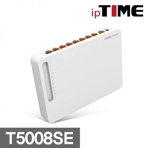 라우터 IPTIME T5008SE 8포트 기가비트 유선 공유기 이지메시 컨트롤러지원, KR iptime8포트유선공유기