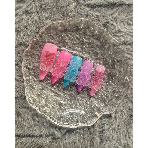 네일드바이리아 Sour Patch 수제네일팁, M, 코핀, 1개