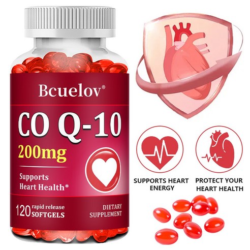 코엔자임Q10캡슐200mg,식이보충제,심장건강,혈압,구강잇몸건강,항산화기능, 1개, 60회분