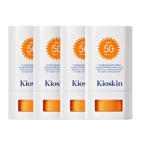 키오스킨 엑소좀 수딩 선스틱 SPF 50+ PA++++, 4개