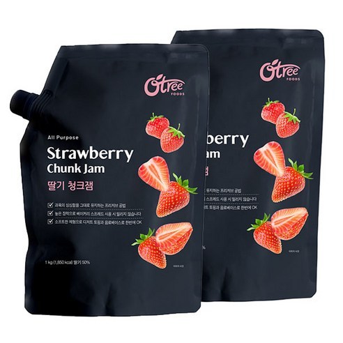 오트리 딸기 청크잼 (OTREE Strawberry Chunk Jam) 1kg, 1개