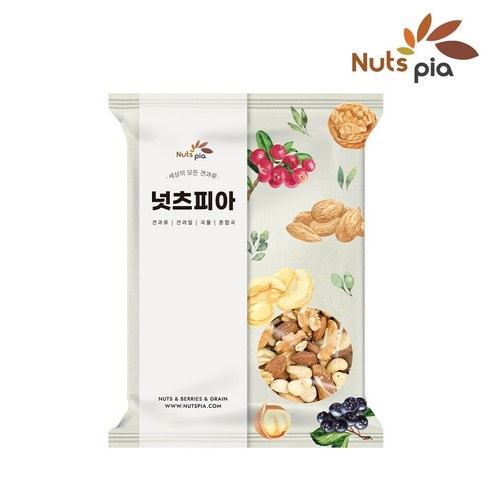 [넛츠피아] 세븐믹스 레벨업너트 1kg (리필형), 1개