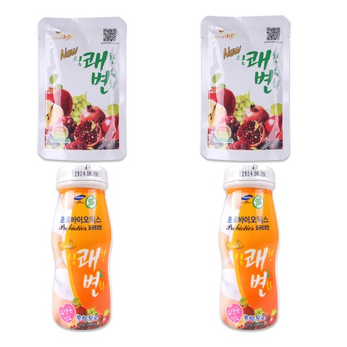 상쾌한변화 쾌변 2종세트 95ml + 120ml, 4개, 215ml